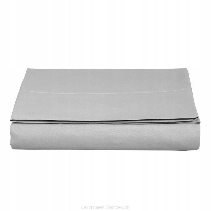 Prześcieradło hotelowe 160x200 szare