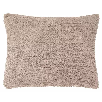 Brązowa Poszewka z Bukli 50x70 Baranek Dreamy Boucle