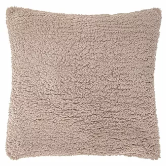 Brązowa Poszewka z Bukli 50x70 Baranek Dreamy Boucle