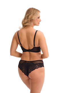 Biustonosz balkonetka z koronką Soft Jessia 1229 miękki czarny