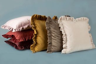 Poszewka dekoracyjna VELVET 45x45 Eurofirany kremowy
