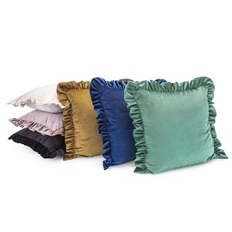 Poszewka dekoracyjna VELVET 45x45 Eurofirany kremowy