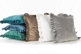 Poszewka dekoracyjna VELVET 45x45 Eurofirany kremowy