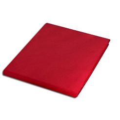 Prześcieradło satyna bawełniana bez gumki 200x220 czerwone