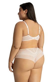 Biustonosz z koronką Semi Soft AV 2147 półusztywniany kremowy