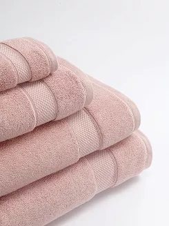 Ręcznik bawełniany Leo 100x150 pudrowy