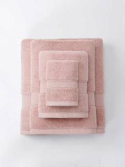 Ręcznik bawełniany Leo 100x150 pudrowy