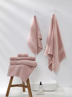 Ręcznik bawełniany Leo 100x150 pudrowy