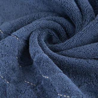 Ręcznik bawełniany LUMIA 70x140 Eurofirany granatowy