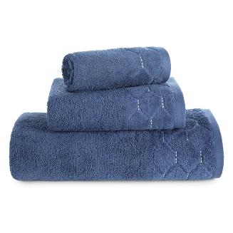 Ręcznik bawełniany LUMIA 70x140 Eurofirany granatowy