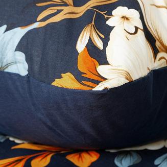 Pościel bawełniana FIORA 140x200 Eurofirany granatowy