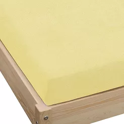 Prześcieradło frotte z gumką 90x200 jasny żółty GRUBE