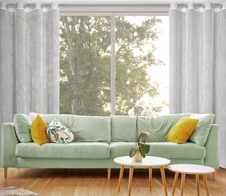 Zasłona gotowa na przelotkach LORI 140x250 Eurofirany biały