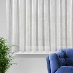 Firana gotowa na taśmie CARLA 300x145 Eurofirany biały