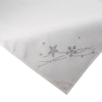 Obrus dekoracyjny AGATA 85x85 Eurofirany srebrny