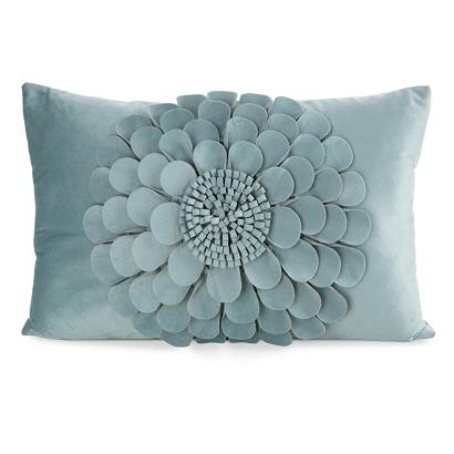 Poszewka dekoracyjna FLORES2 30x50 Eurofirany miętowa kwiat 3D