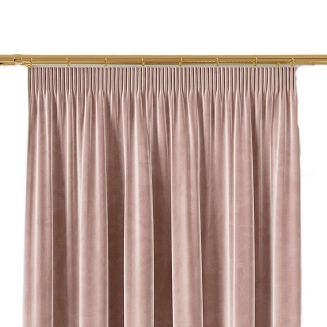 Zasłona gotowa na taśmie VELVI 140x240 jasnoróżowa