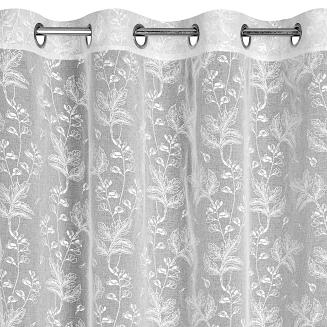 Firana gotowa na przelotkach SERENA Eurofirany biały