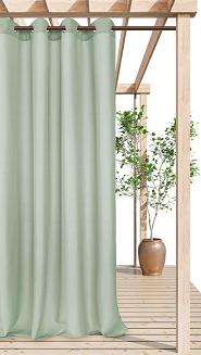 Zasłona gotowa na przelotkach wodoodporna 140x250 GAIA tarasowa szałwiowa