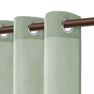 Zasłona gotowa na przelotkach wodoodporna 140x250 GAIA tarasowa szałwiowa