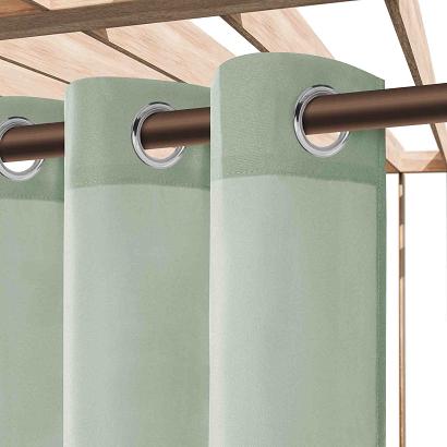 Zasłona gotowa na przelotkach wodoodporna 140x250 GAIA tarasowa szałwiowa