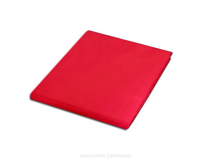 Prześcieradło satyna bawełniana bez gumki 200x220 koralowe