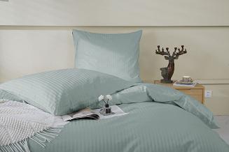 Poszewka z adamaszku satyna bawełniana 70x80 szałwiowa