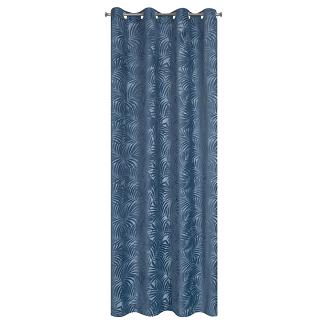 Zasłona gotowa na przelotkach LIVIA 140x250 Eurofirany ciemnoniebieski