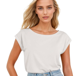 Koszulka damska oversize z krótkim rękawem Norilla biała