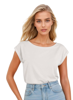 Koszulka damska oversize z krótkim rękawem Norilla biała