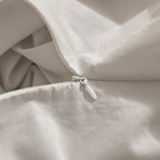 Jasno Beżowa Pościel Jednobarwna Satyna Bawełniana 160x200