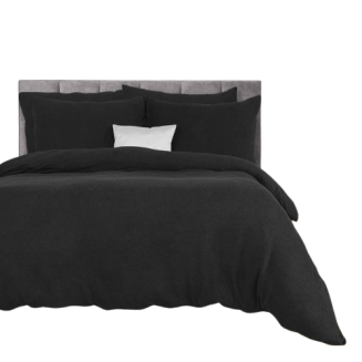 Pościel frotte 160x200 Darymex jednokolorowa czarna