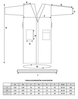 Szlafrok hotelowy frotte Eurofirany biały