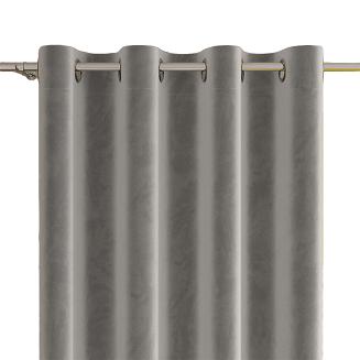 Zasłona gotowa na przelotkach VELVI 140x230 szara