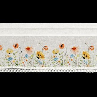 Firana gotowa na taśmie NATI 130x50 Eurofirany biały