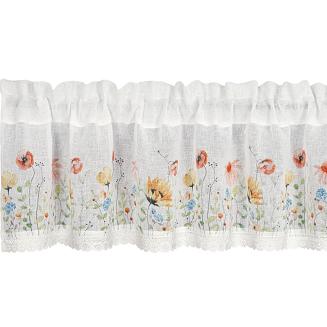 Firana gotowa na taśmie NATI 130x50 Eurofirany biały