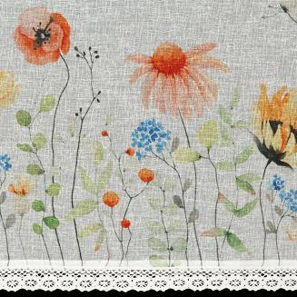 Firana gotowa na taśmie NATI 130x50 Eurofirany biały