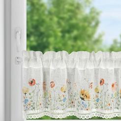 Firana gotowa na taśmie NATI 130x50 Eurofirany biały