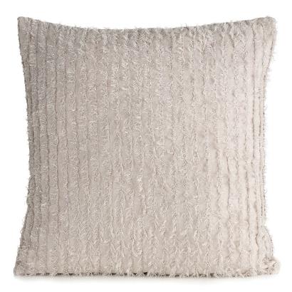 Poszewka dekoracyjna SELMA 45x45 Eva Minge Eurofirany beżowa szyfonowa moherowe nici