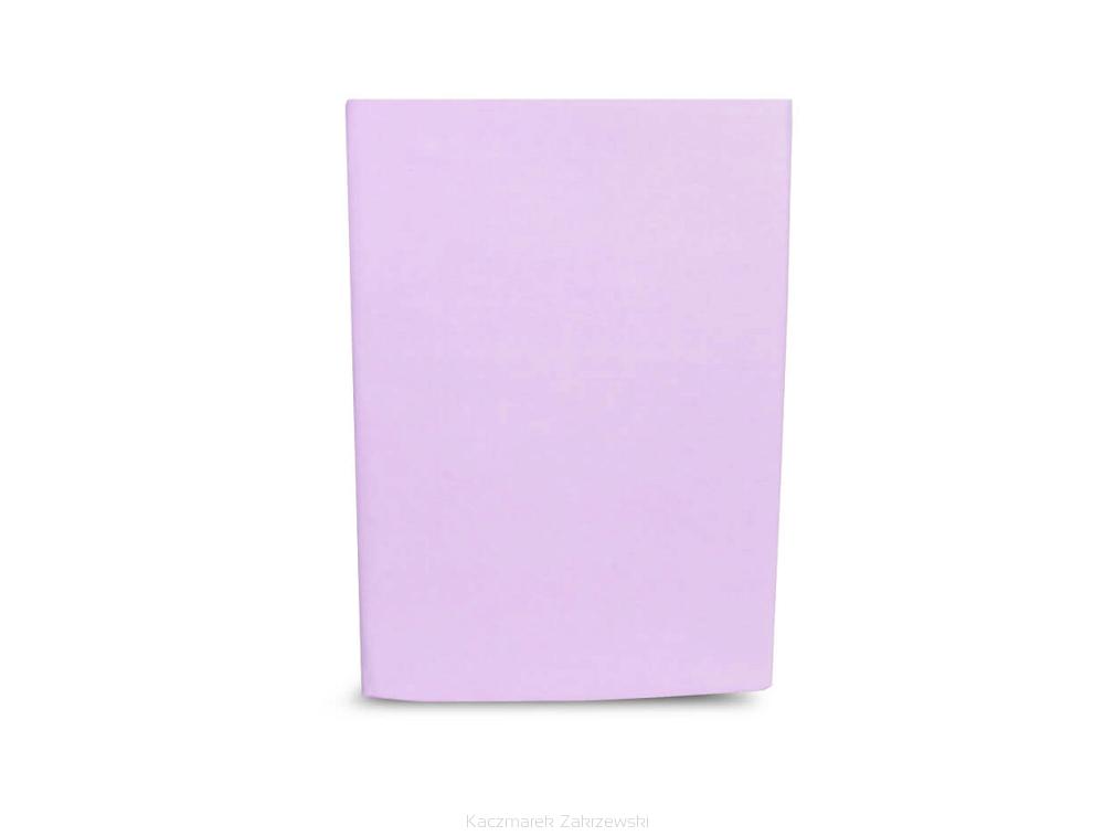 Prześcieradło bawełniane bez gumki 200x220 kolor wrzos grube