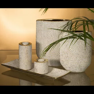 Patera dekoracyjna VERDA 30x16 Eurofirany biała