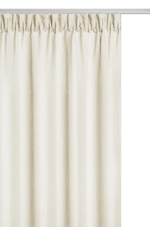 Zasłona gotowa na taśmie VIVA 140x175 półzaciemniająca kremowa