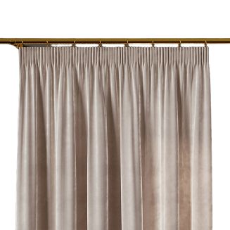 Zasłona gotowa na taśmie VELVI 140x250 ciepły jasny szary