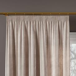 Zasłona gotowa na taśmie VELVI 140x250 ciepły jasny szary