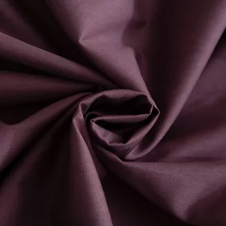 Pościel satyna bawełniana 220x200 Ruffy Premium brązowa z falbanką