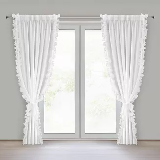 Firana gotowa na taśmie GABRIELA 140x270 Eurofirany biały
