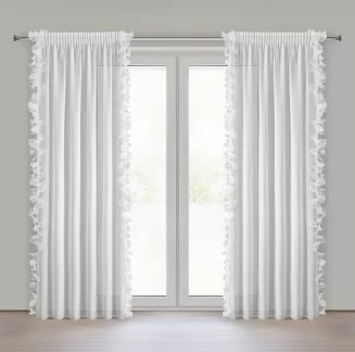 Firana gotowa na taśmie GABRIELA 140x270 Eurofirany biały