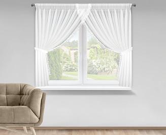 Firana gotowa na taśmie ARTEMIDA 400x160 Eurofirany biały