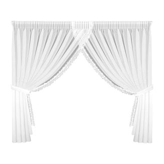 Firana gotowa na taśmie ARTEMIDA 400x160 Eurofirany biały