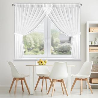 Firana gotowa na taśmie ARTEMIDA 400x160 Eurofirany biały